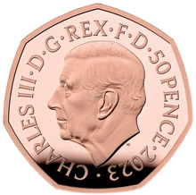 Pièce 50 Pence Or 2023 25ème Anniversaire de Harry Potter - Dumbledore BE en Boîte