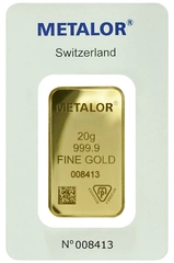 Lingot d'Or 20g Metalor