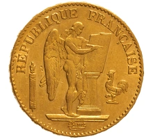 Pièce 20 Francs Or 1877 Génie A