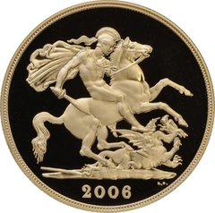 Pièce Quintuple Souverain Or 2006