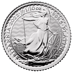 Pièce Britannia Platine 1/10 Once 2022