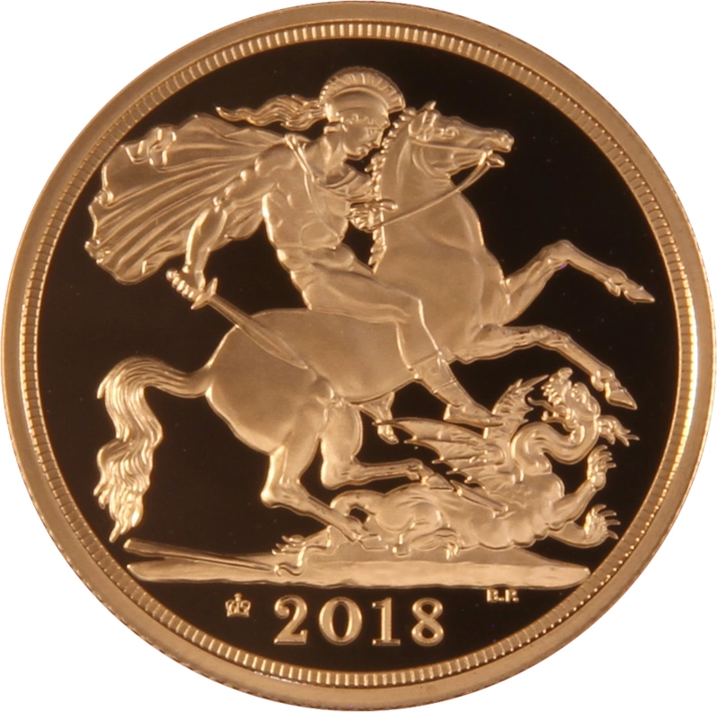 Pièce Double Souverain Or 2018 BE