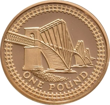 Pièce 1 Livre Or 2004 Forth Bridge BE en Boîte