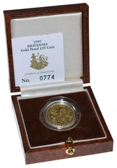 Pièce Britannia Or 1/4 Ounce 1997 BE en en Boîte