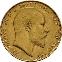 Pièce Souverain Or 1907 Édouard VII P