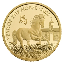 Pièce d'or Finition Particulière de 1/4 oz de la Royal Mint Année du Cheval 2026