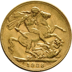 Pièce Souverain Or 1928 (P)