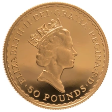 Pièce Britannia Or 1/2 Once 1987 BE