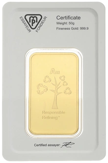 Lingot d'Or 1 Once Metalor