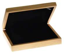 Grand coffret cadeau en chêne - 3 pièces d'argent de 1 once