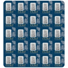 Lingots de Platine 1g Pamp 25 x 1g