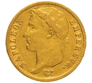 Pièce 20 Francs Or 1814 Napoléon I A