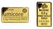 Lingot d'or de 2.5 grammes - notre choix (occasion)