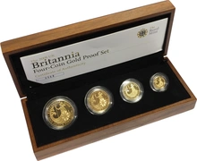 4 Pièces Britannia Or 2008 BE en Boîte
