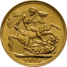 Pièce Souverain Or 1906 (S)