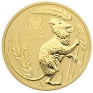 Collection Perth Mint Lunar de 2 onces en Or - 2020 Année de la Souris