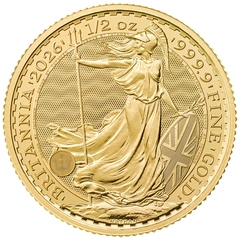 Pièce Britannia Or 1/2 Once 2026