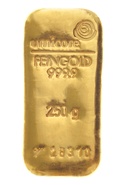 Lingot d'or de 250 grammes - Umicore