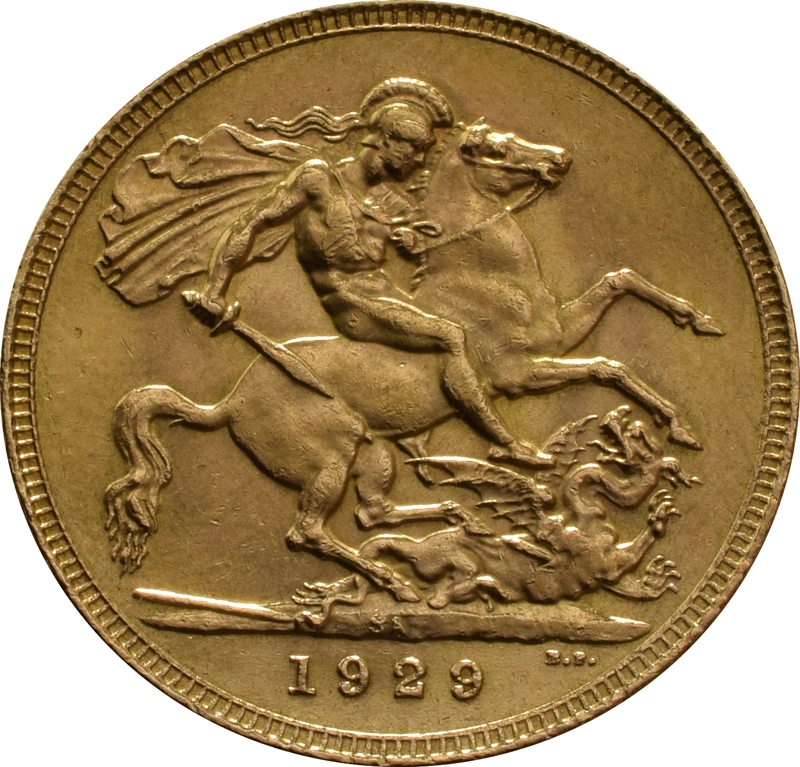 Pièce Souverain Or 1929 Georges V SA