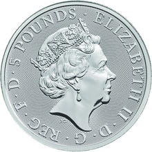 Royal Mint Queen's Beasts Argent 2 Onces 2018 Licorne d'Ecosse