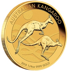 Kangourou en or de 1/4 Once - 2018