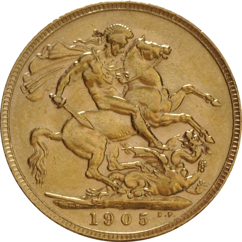 Pièce Souverain Or 1905 Édouard VII Londres
