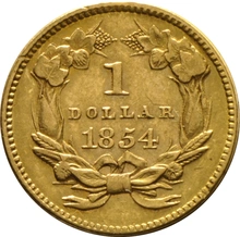 Pièce 1 Dollar Or American Petite Tête Indien 1/4 3mm
