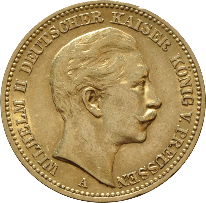 20 Mark Or Allemand Wilhelm II (1889-1913)