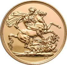Pièce Souverain Or Elisabeth II 4ème Tête dans un Coffret Cadeau
