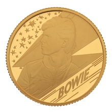 Music Legends David Bowie Pièce Proof Or 1/4 Once (Finition Particulière) 2020