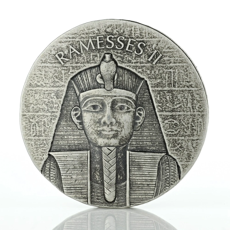 Pièce Reliques Égyptien Ramsès II Argent 2 Onces