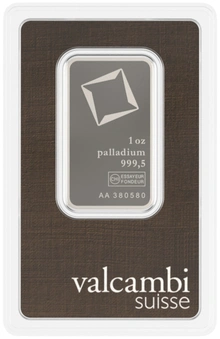 Lingot de Palladium 1 Once Valcambi