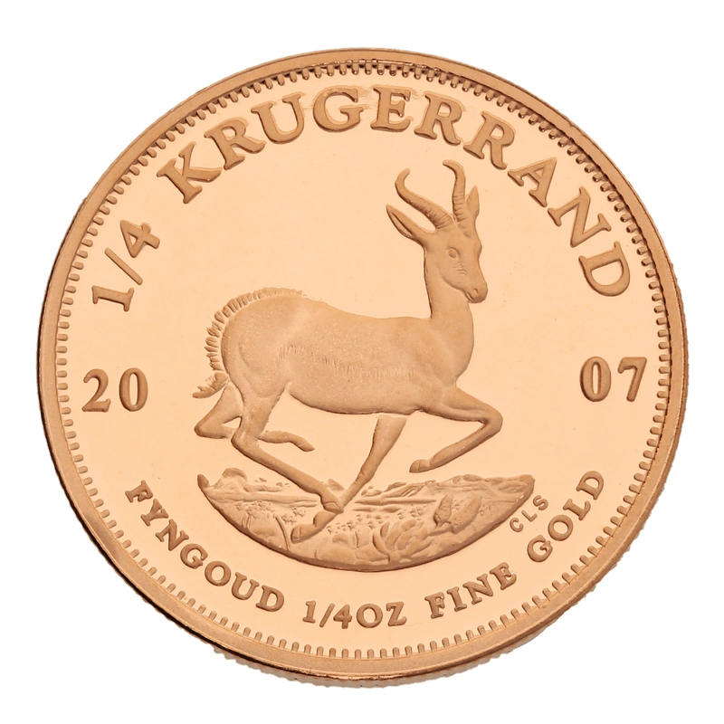 Pièce Krugerrand Or 1/4 Once 2007 BE