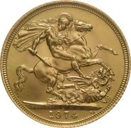 Pièce Souverain Or 1974