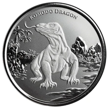 Pièce Dragon de Komodo Argent 1 Once 2022