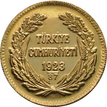 500 Piastres Or Turcs Kemal Ataturk