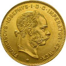 Pièce 10 Francs 4 Florins Or Autrichien