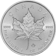 Maple Leaf en argent de 1 once - 2018 (Dessin incurvé)