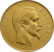 50 Francs en or - Napoléon III Tête Nue