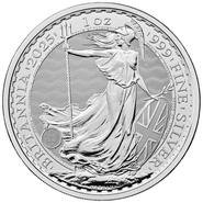 Pièce Britannia Argent 1 Once 2025