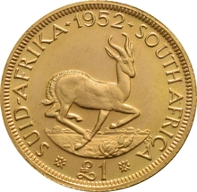 1952 1 £ Afrique du Sud George VI