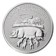 Collection Royal Mint Lunar de 1 once en argent - 2019 Année du Cochon