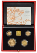 4 Pièces Souverains Or 1999 BE en Boîte