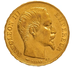 Pièce 20 Francs Or 1856 Napoléon III A