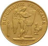 Pièce 20 Francs Or Génie 3ème République Notre Choix 1871 à 1898