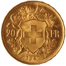 Pièce 20 Francs Or Suisse