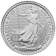Pièce Britannia Platine 1/10 Once 2025