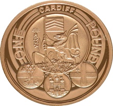 Ecrin de Collection Pièce de 1 Livre Or 2011 Capitales Cardiff