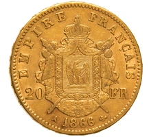 Pièce 20 Francs Or 1866 Napoléon III A