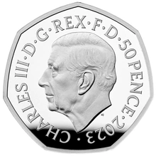 Coffret Belle épreuve pièce Argent 50 pence Harry Potter - école Poudlard 25eme anniversaire 2023